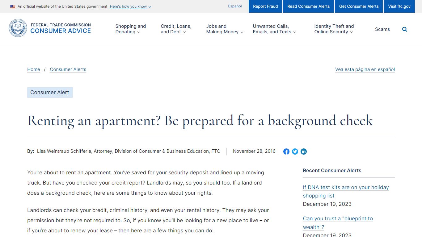 Renting an apartment? Be prepared for a background check